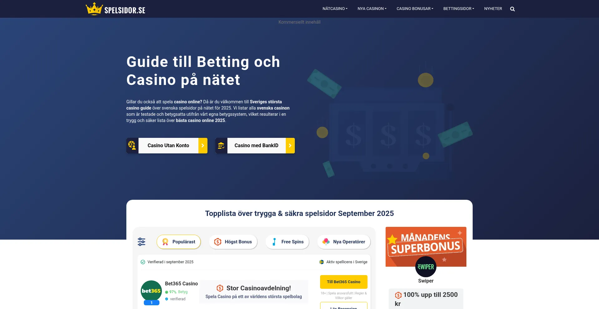Is Spelsidor.se Safe?