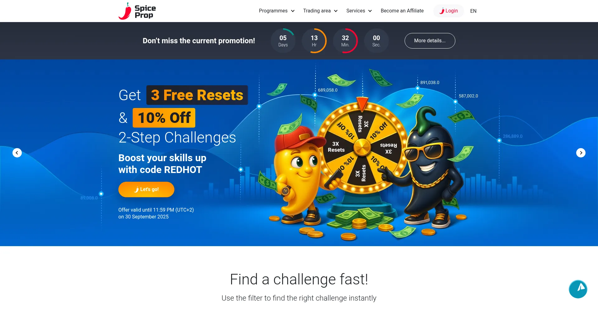 Spiceprop.com Screenshot