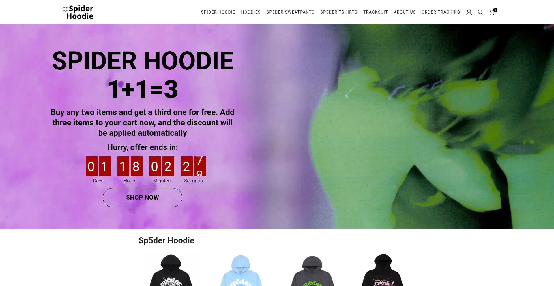 Spiderhoodie.org Screenshot