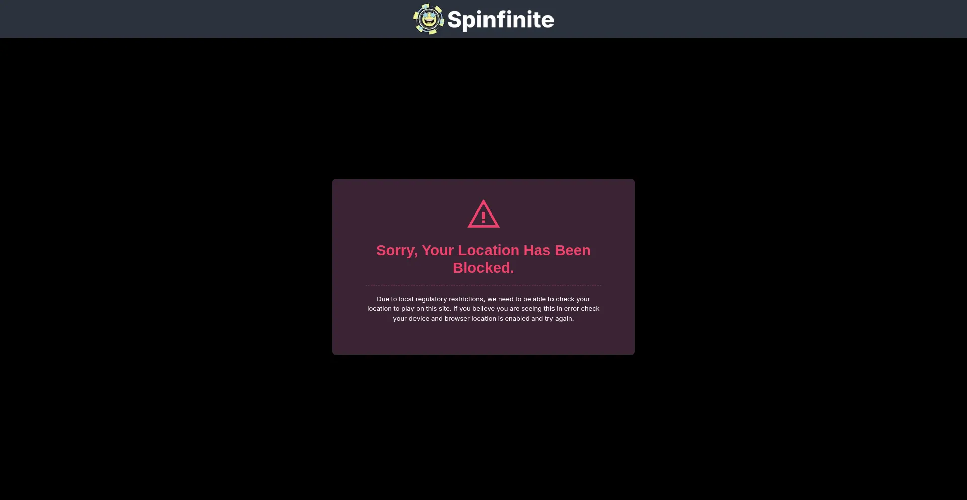 Spinfinite.com Screenshot