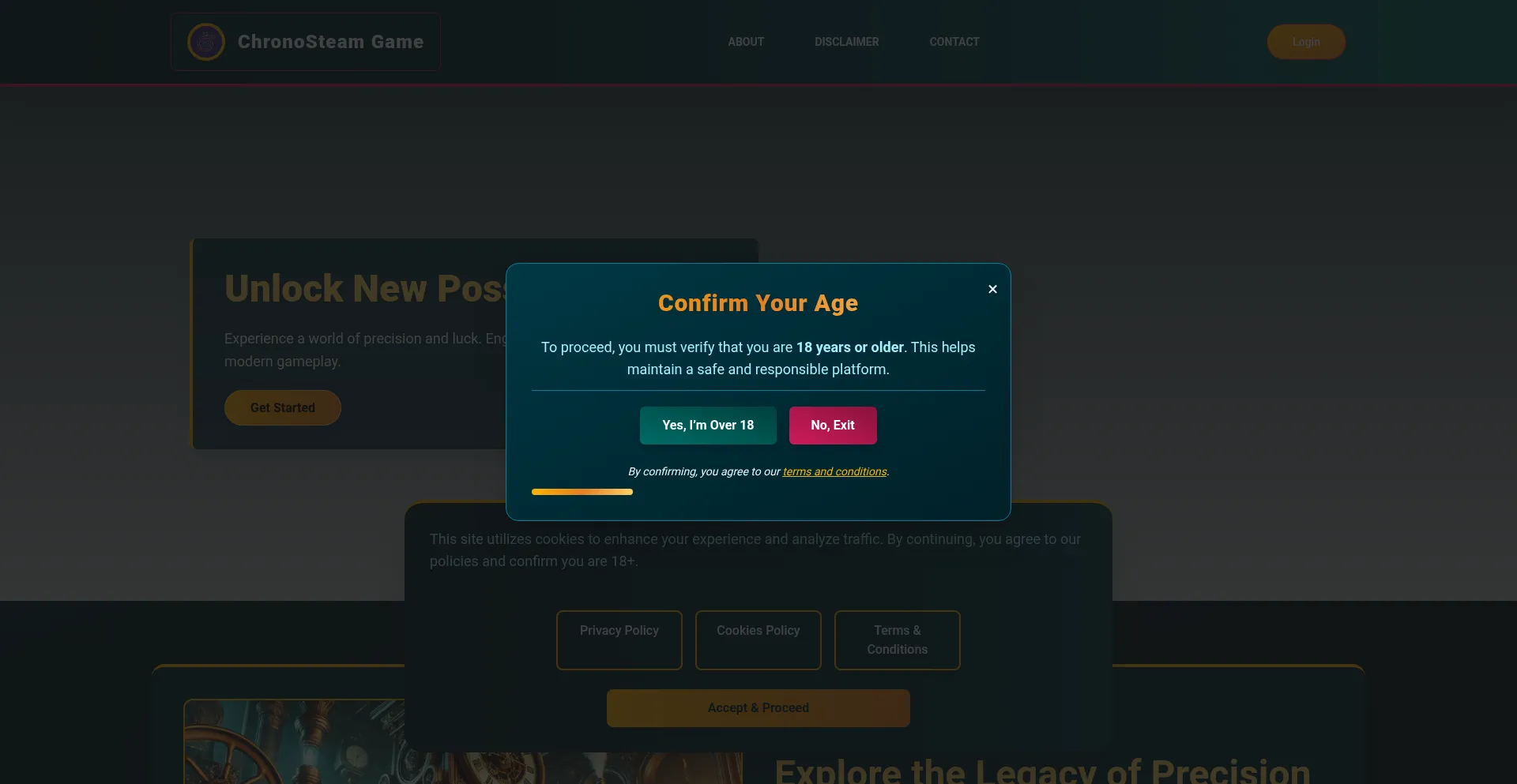 Website screenshot of Spinvoyager777.com