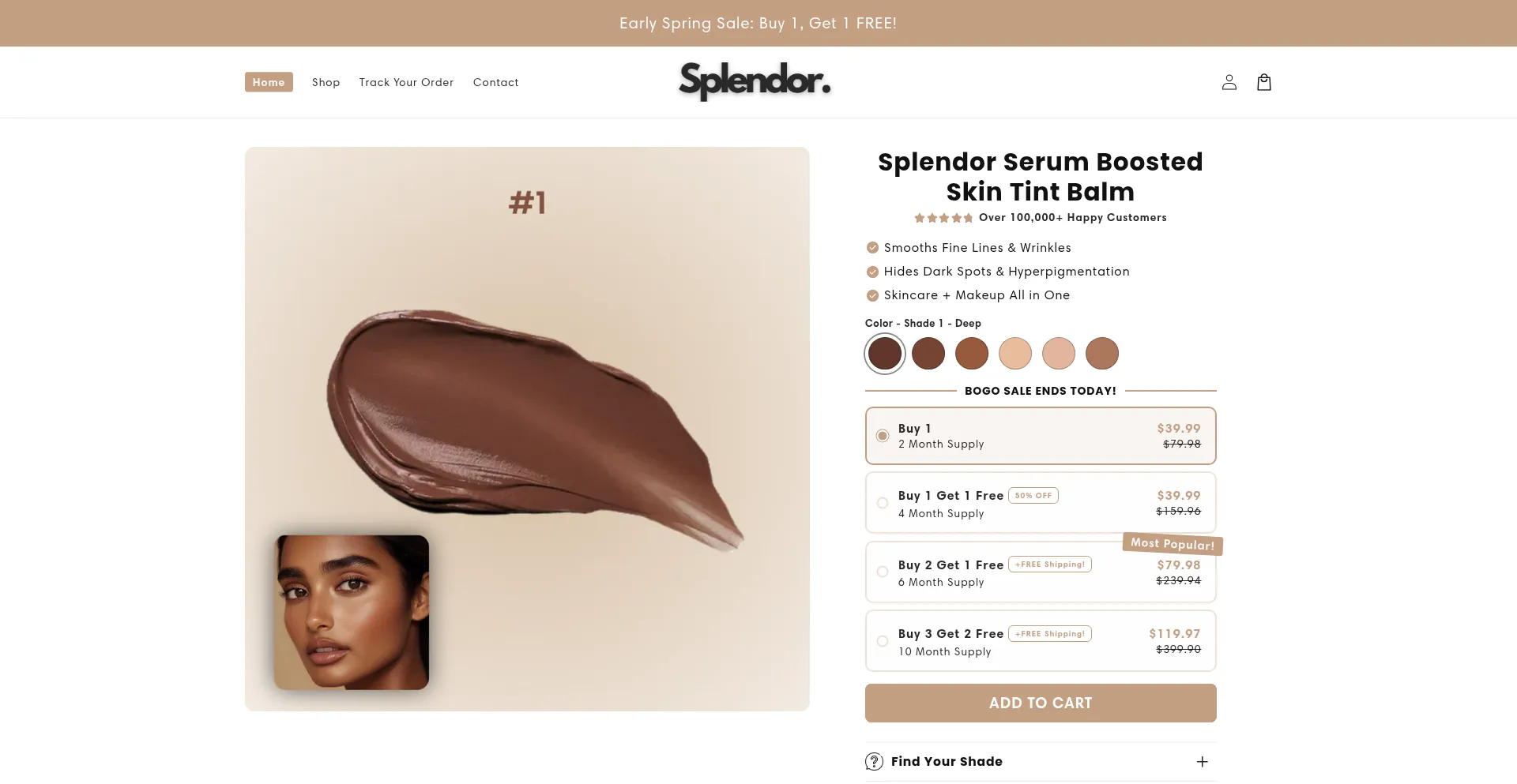 Website screenshot of Splendorintl.com