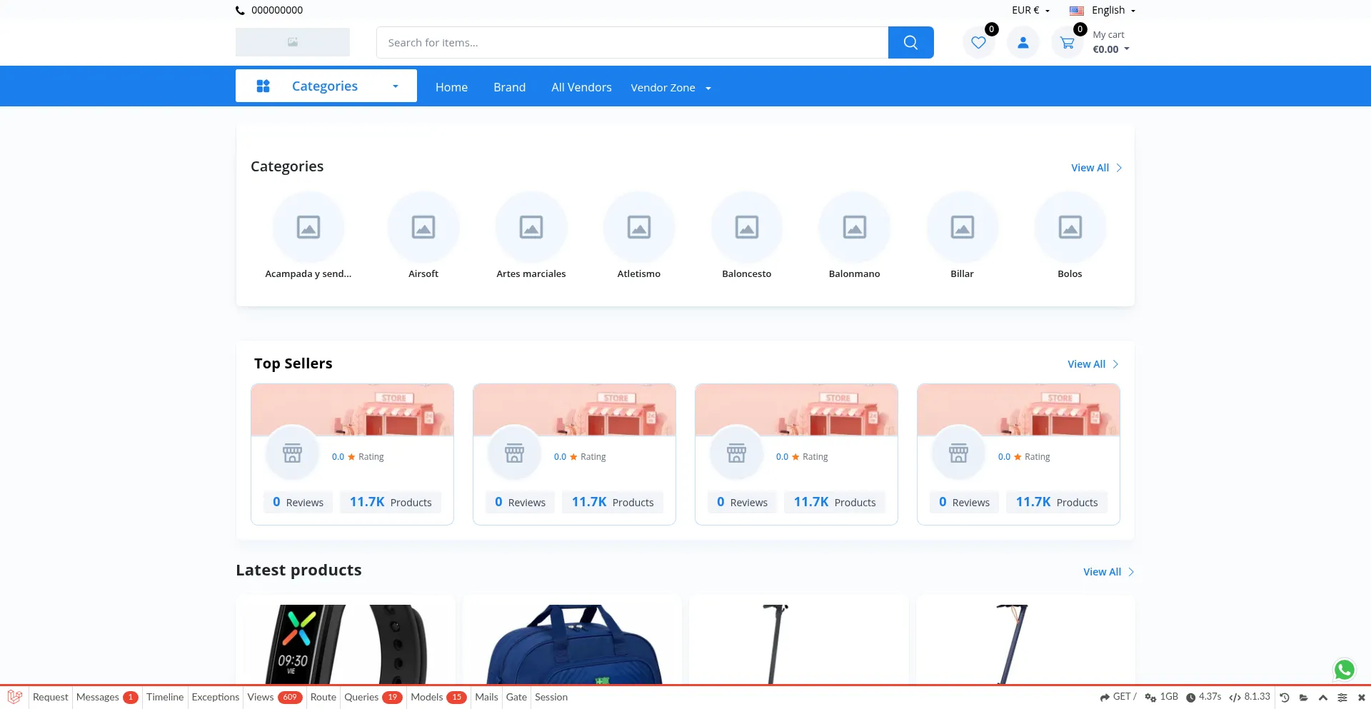 Website screenshot of Sportactive360.com