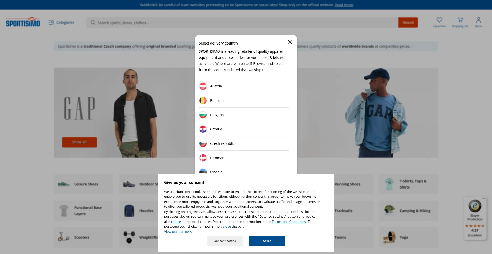 Sportisimo.com Screenshot