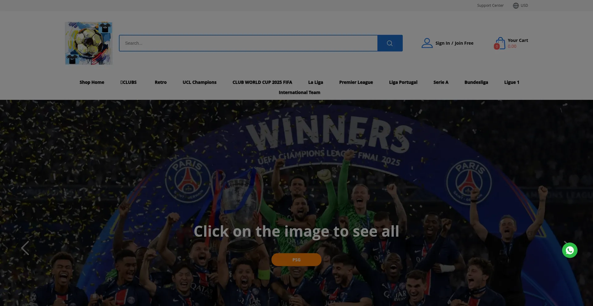 Website screenshot of Sportjerseyclubvip.com