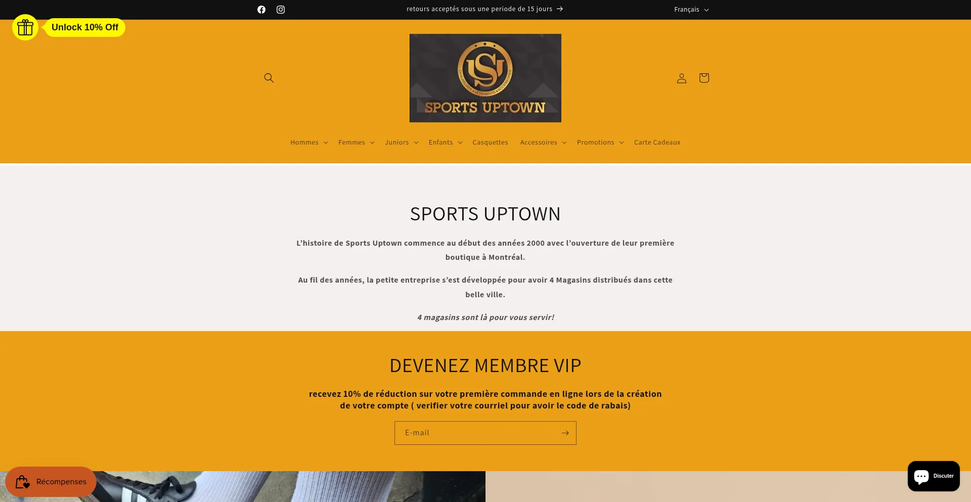 Website screenshot of Sportuptown.com