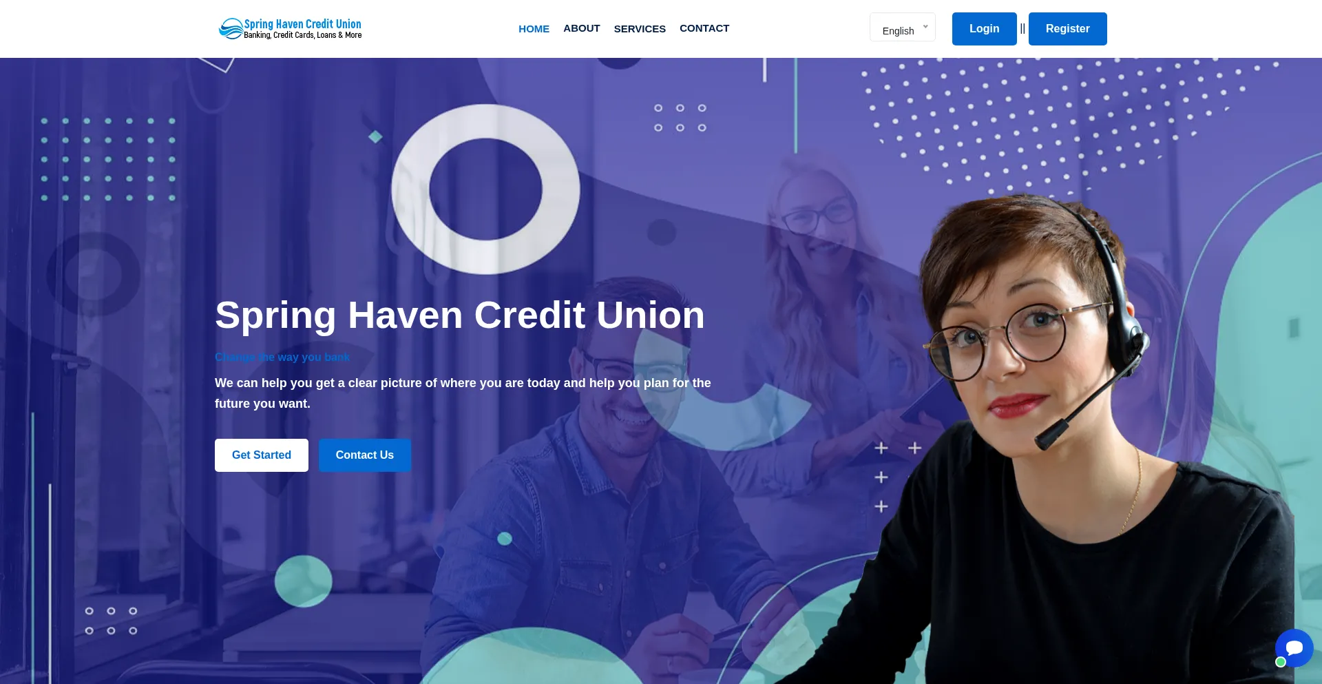 Website screenshot of Springhavencu.com