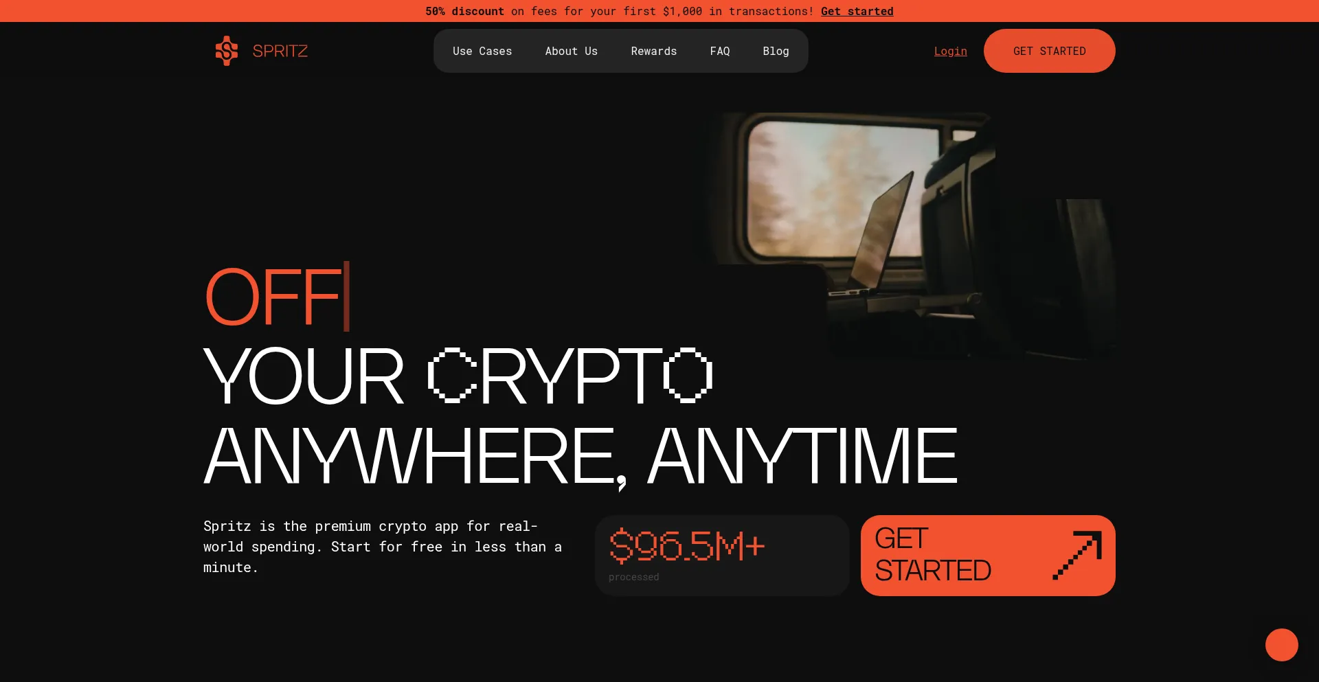 Spritz.finance Screenshot