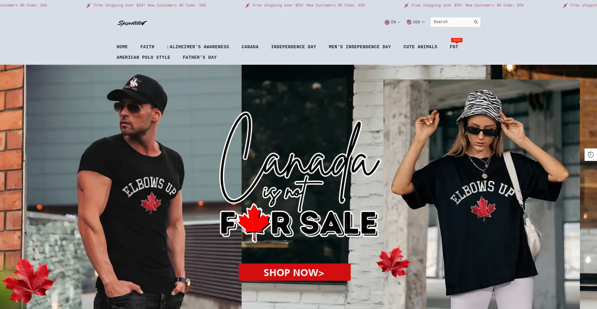 Website screenshot of Spurstitch.com