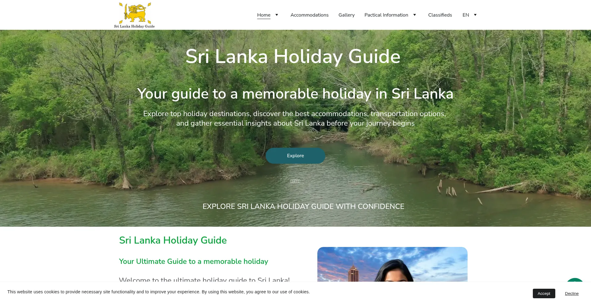 Srilankaholidayguide.com Screenshot