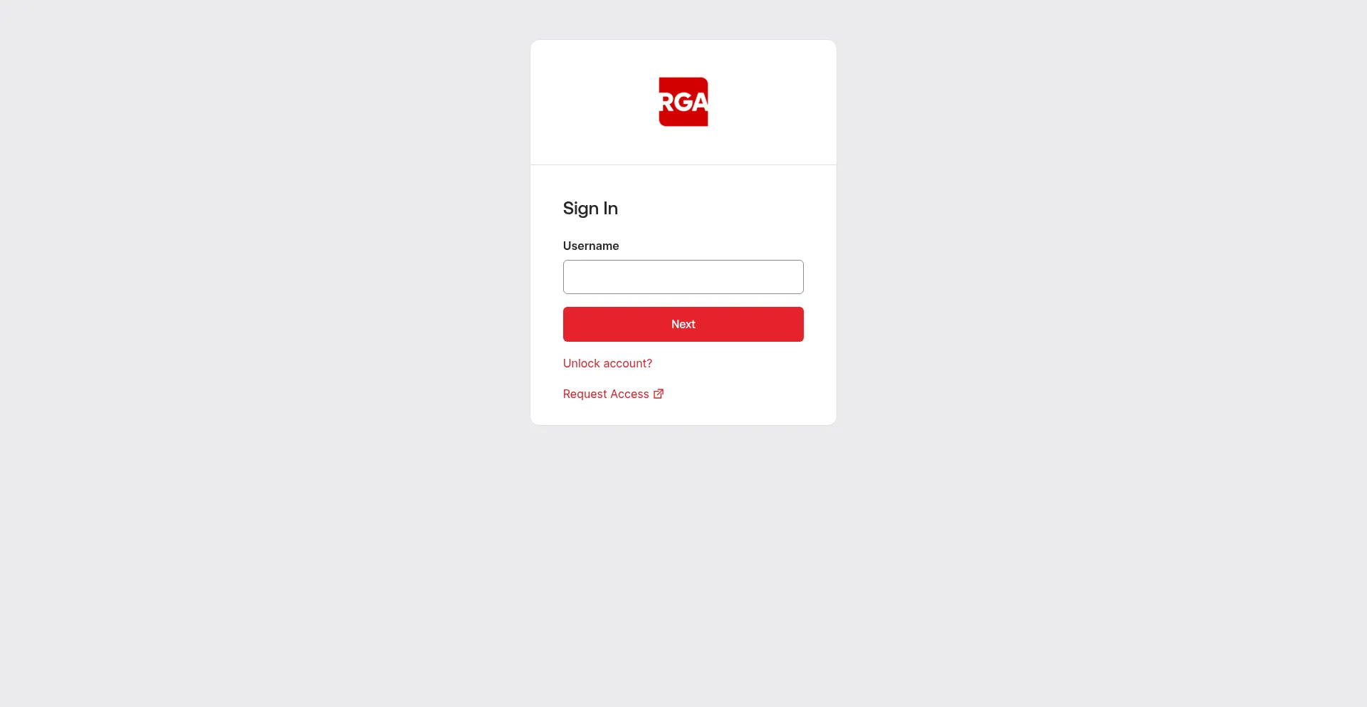 Sso-central.rgare.com Screenshot