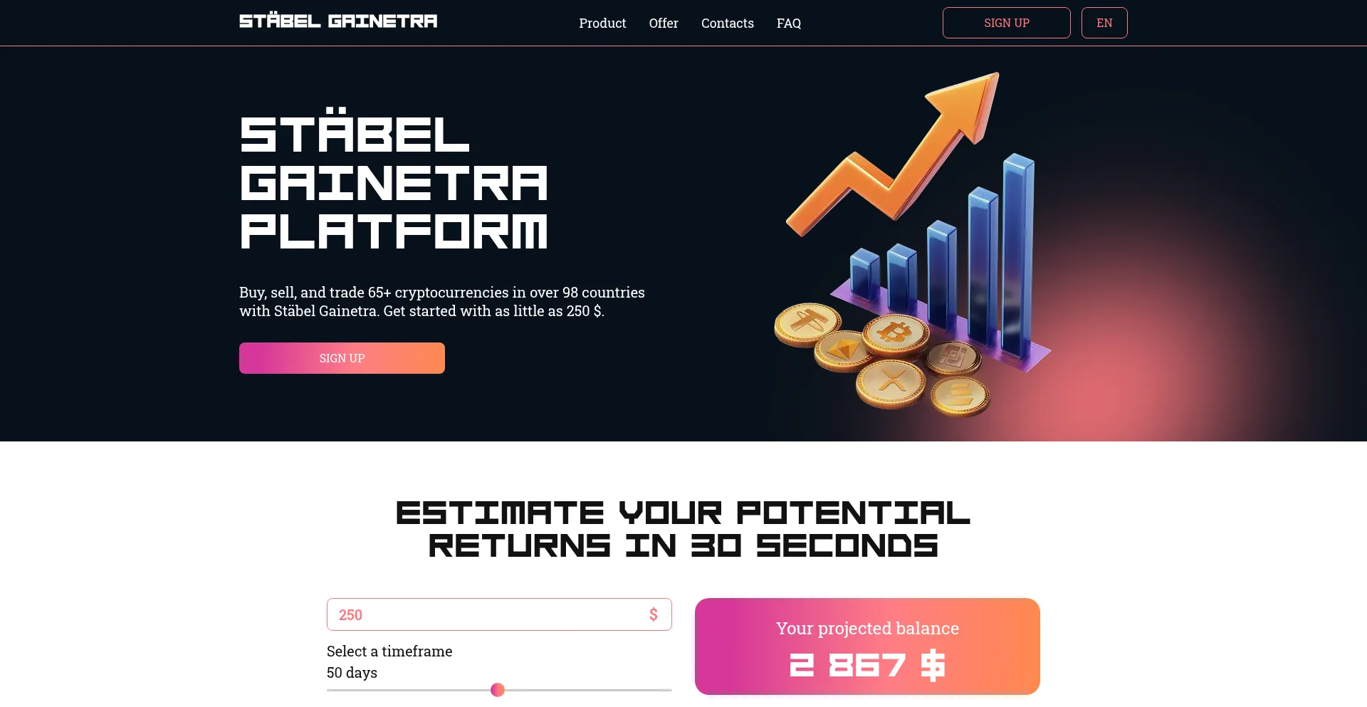 Stabel-gainetra.com Screenshot