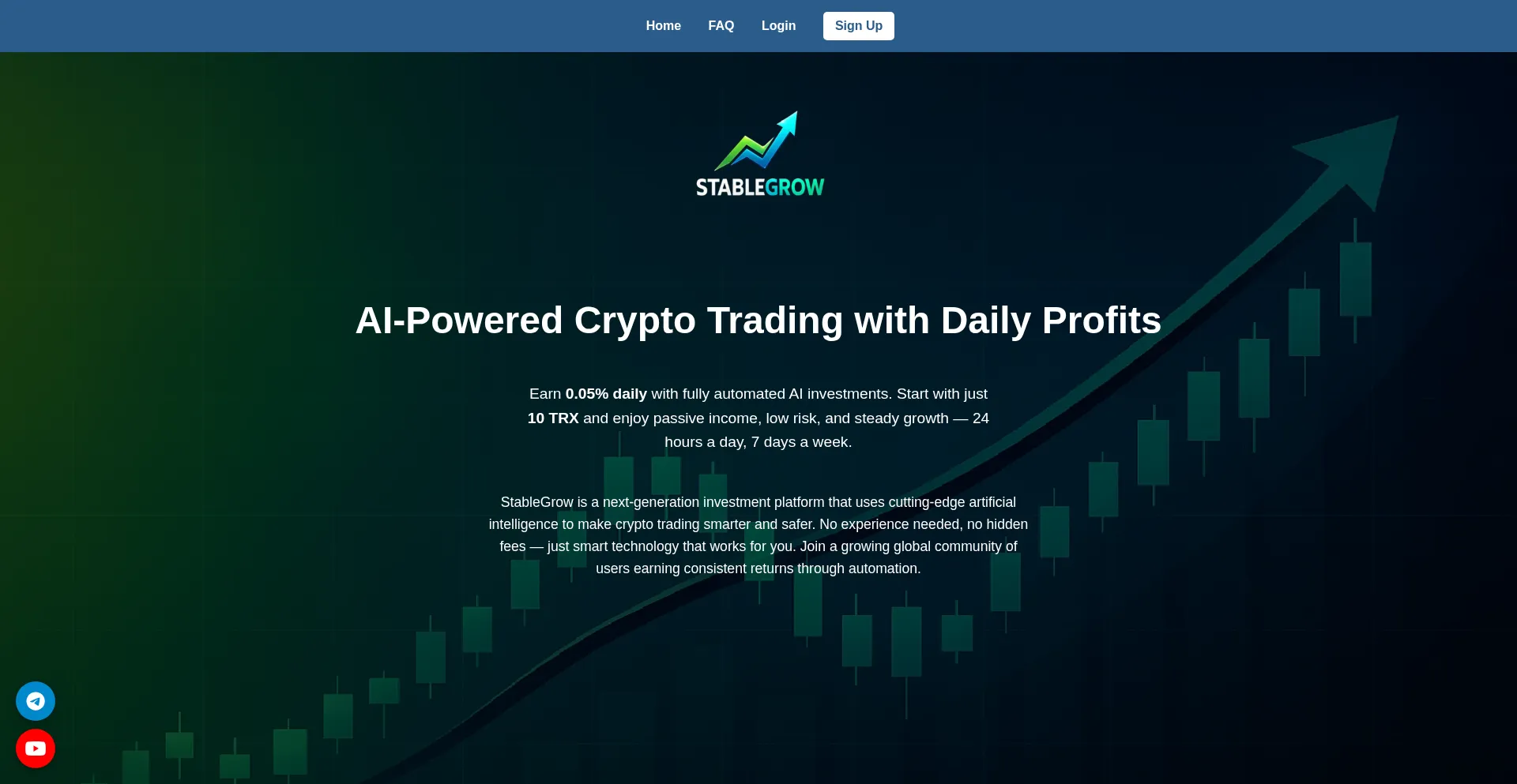 Website screenshot of Stable-grow.agency