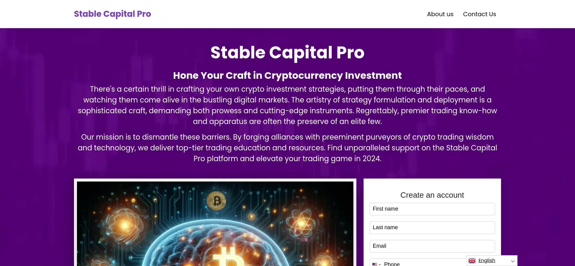 Website screenshot of Stablecapitalpro.com