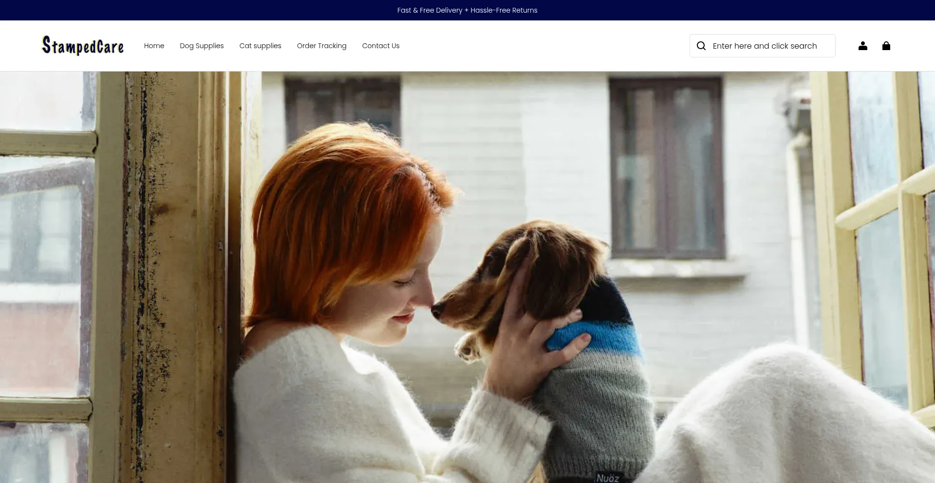 Website screenshot of Stampedcare.com