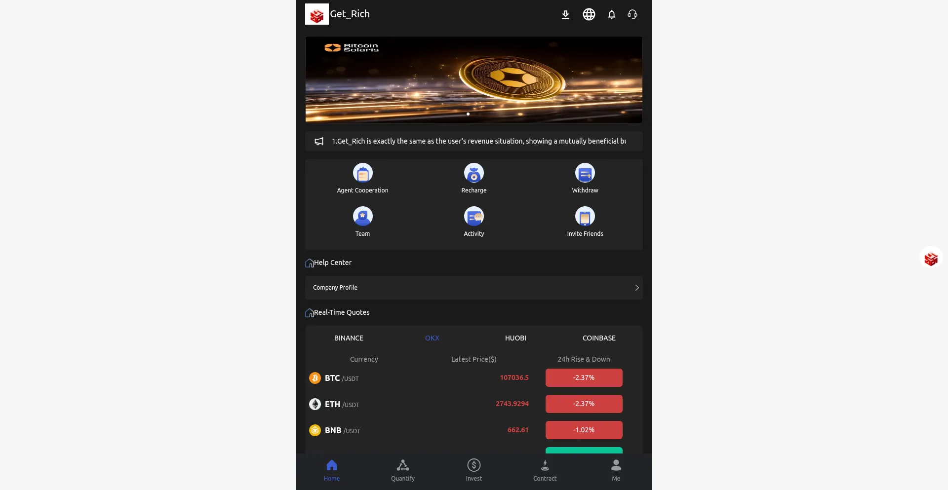 Website screenshot of Starfish58.cc