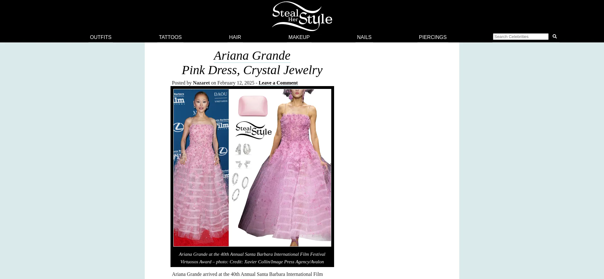 Website screenshot of Stealherstyle.net