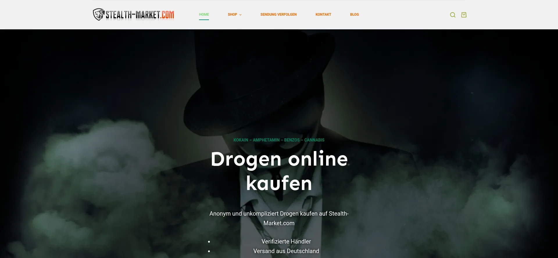 Website screenshot of Stealth-market.com