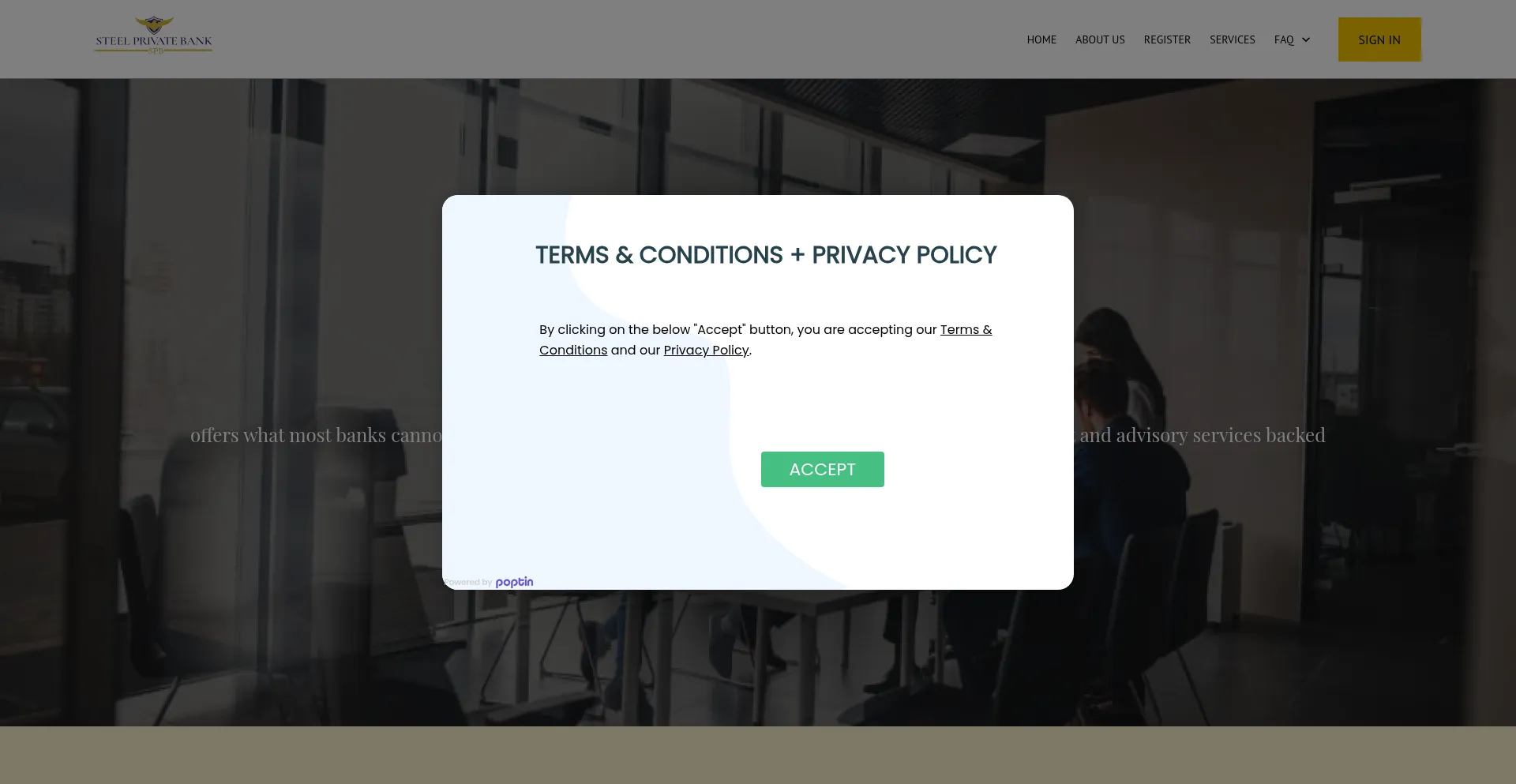 Steelprivatebank.com Screenshot