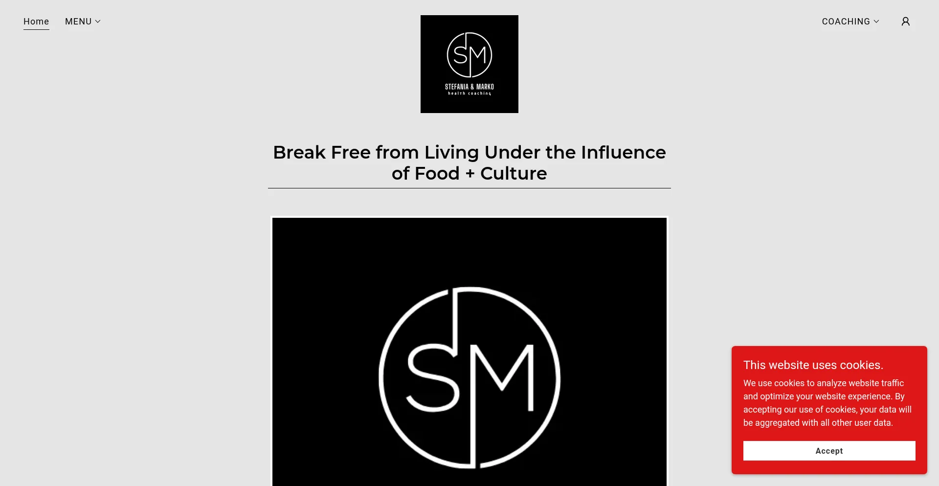 Website screenshot of Stefaniaandmarko.com