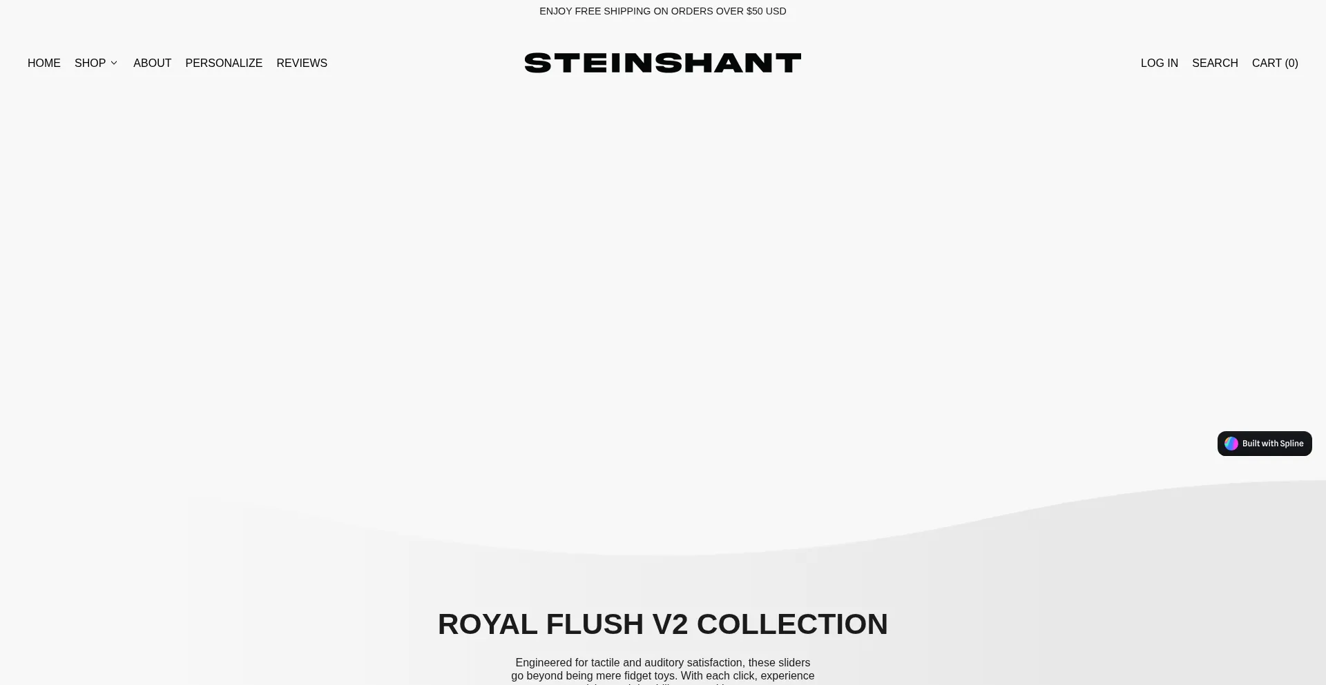 Website screenshot of Steinshant.com