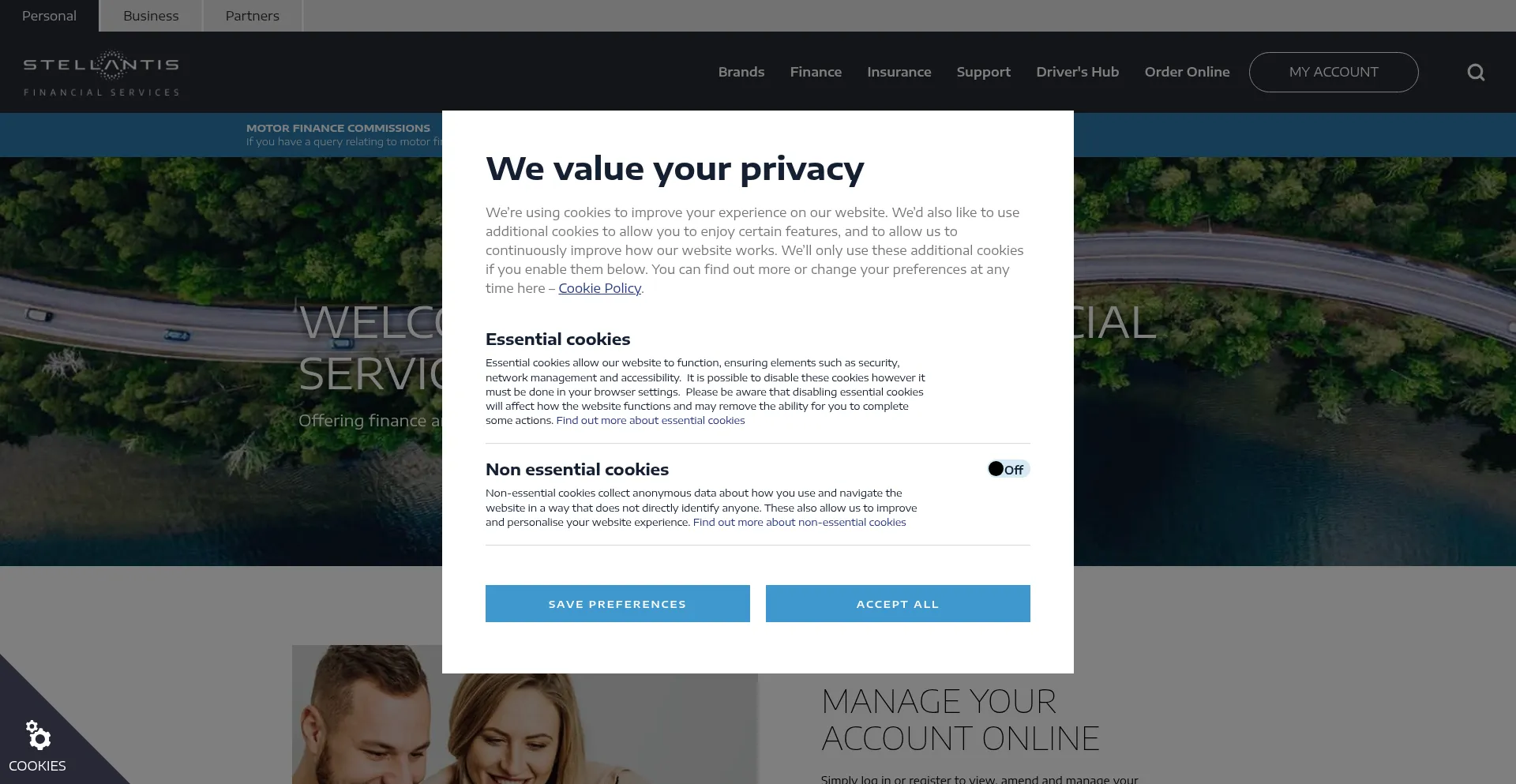 Stellantisfinancialservices.co.uk Screenshot