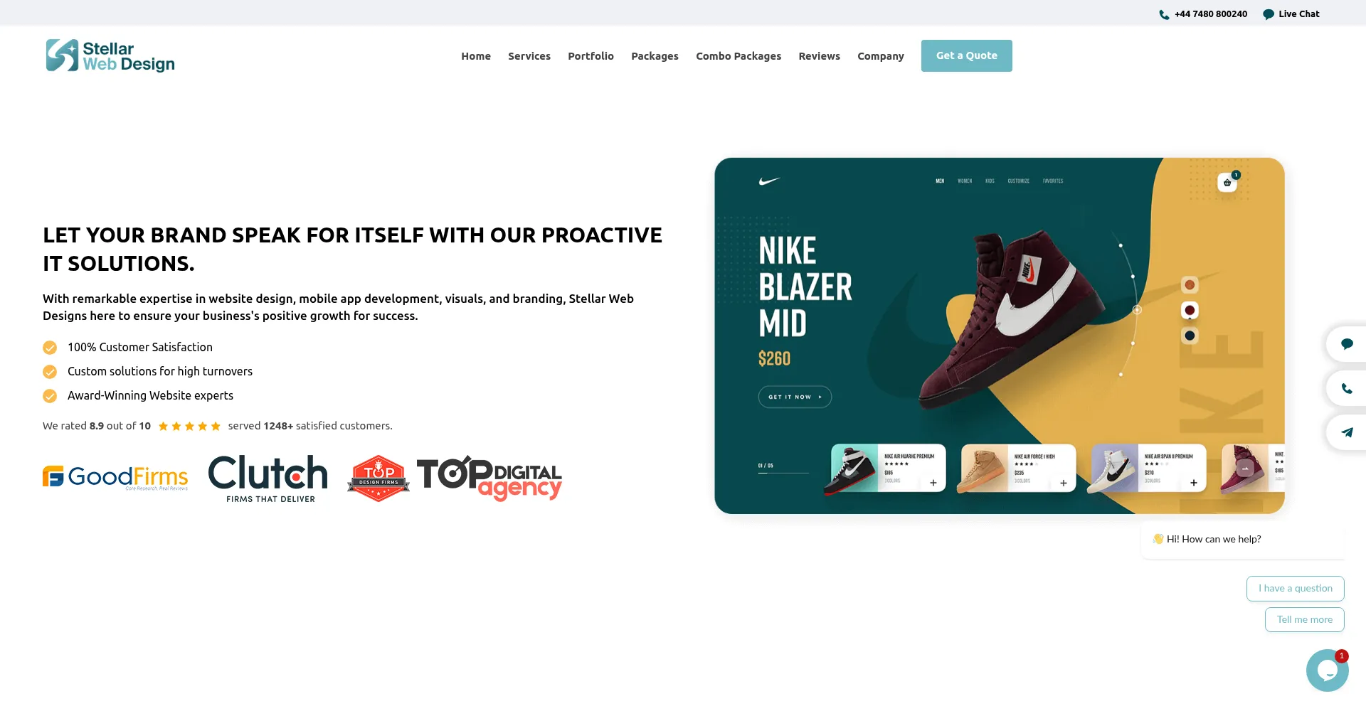Stellarwebdesigns.co.uk Screenshot
