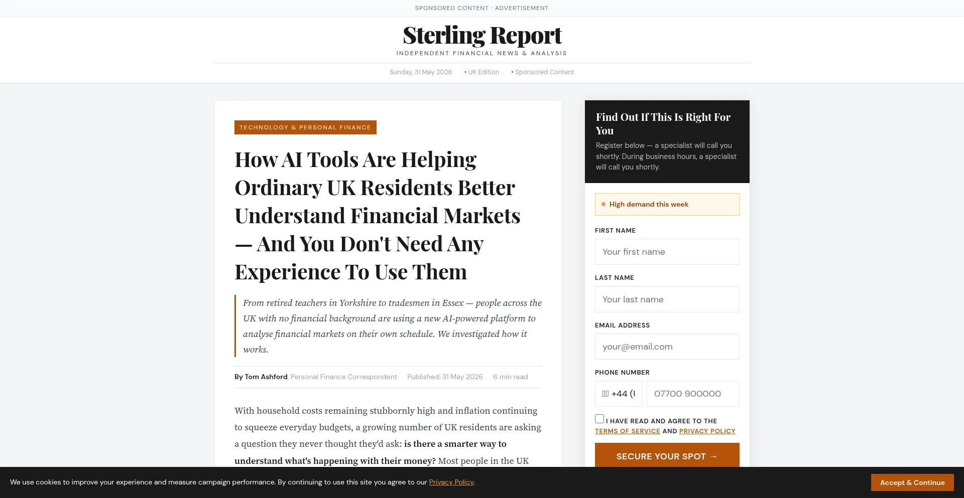 Sterlingreport.co.uk