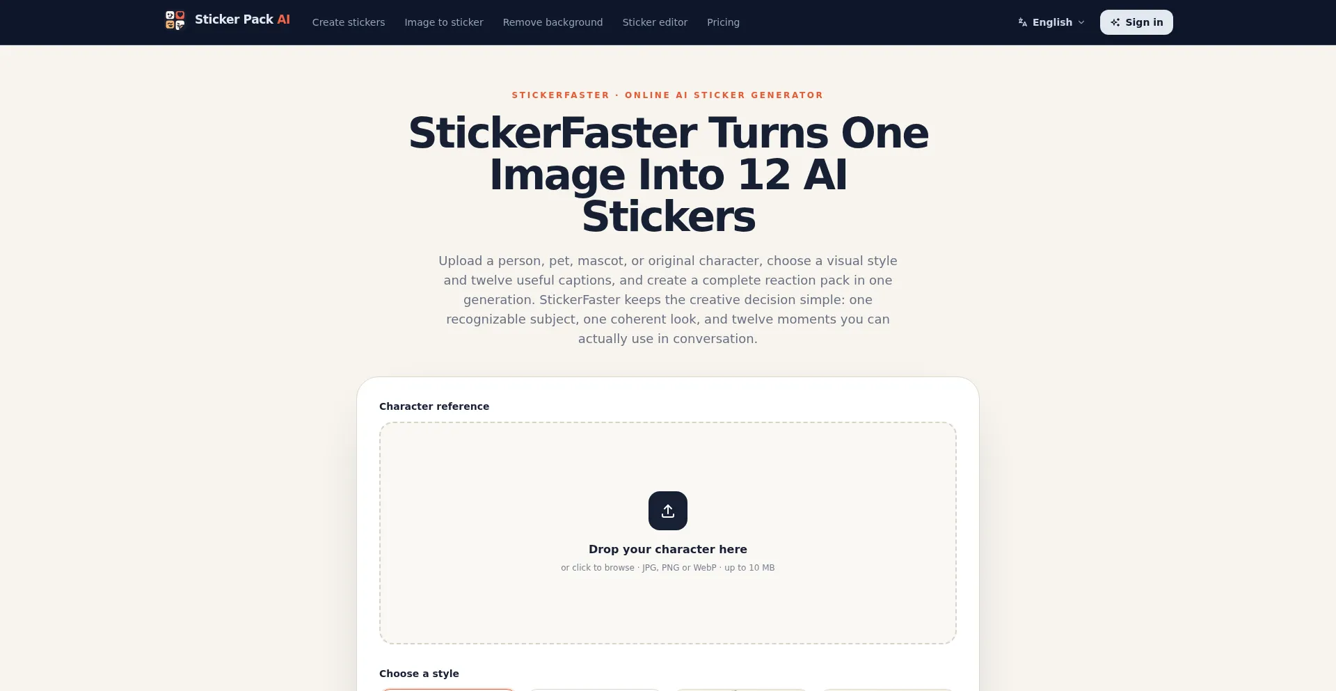 Stickerfaster.app