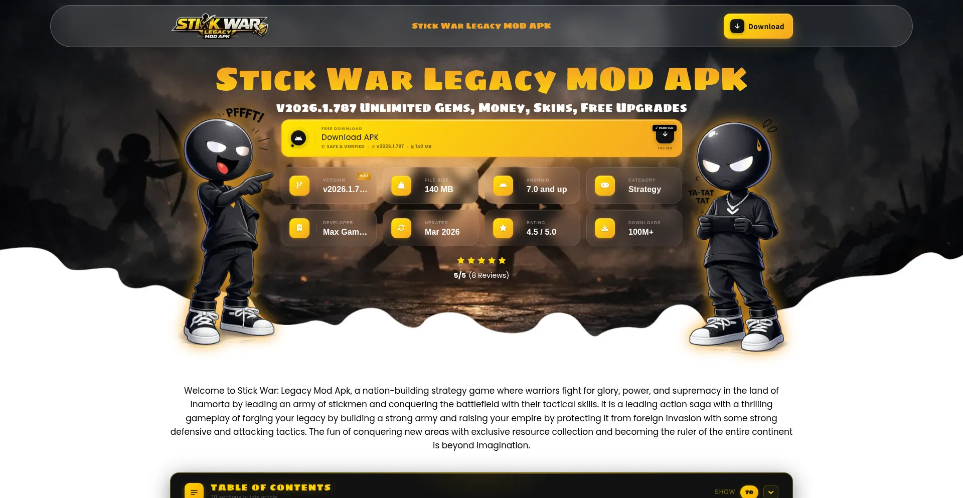 Stickwarlegacydl.com