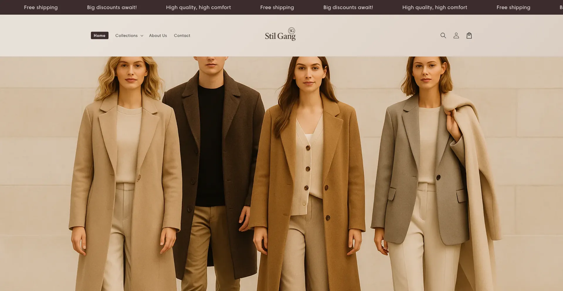 Website screenshot of Stil-gang.shop