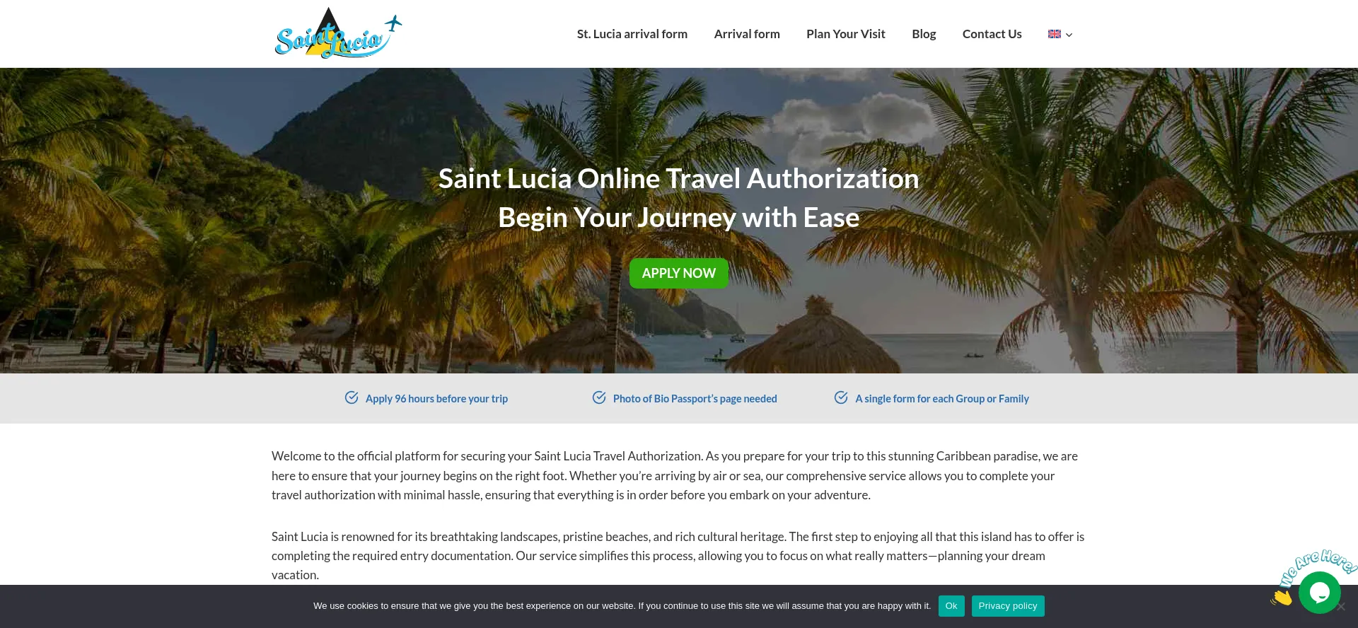 Stluciatravelauthorization.us