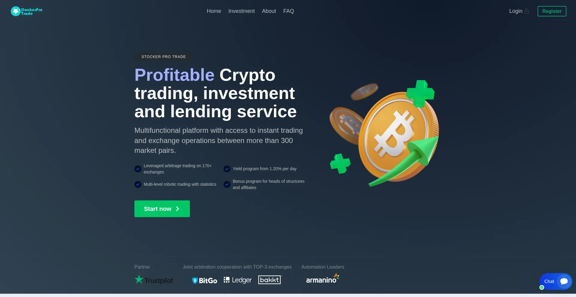 Website screenshot of Stockerprotrade.com