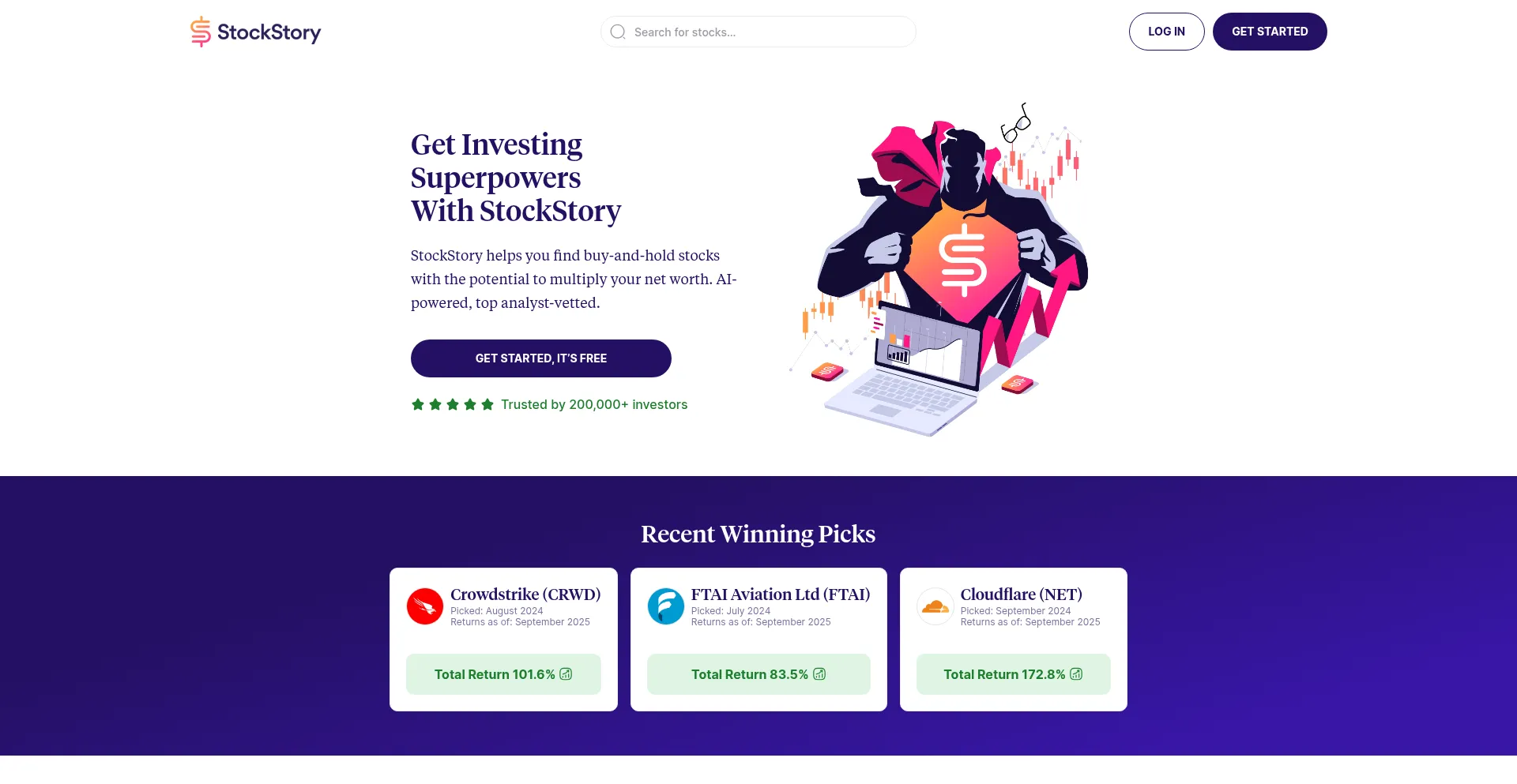 Stockstory.org Screenshot