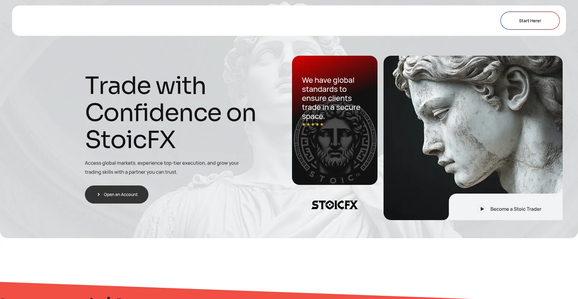 Website screenshot of Stoicfx.com