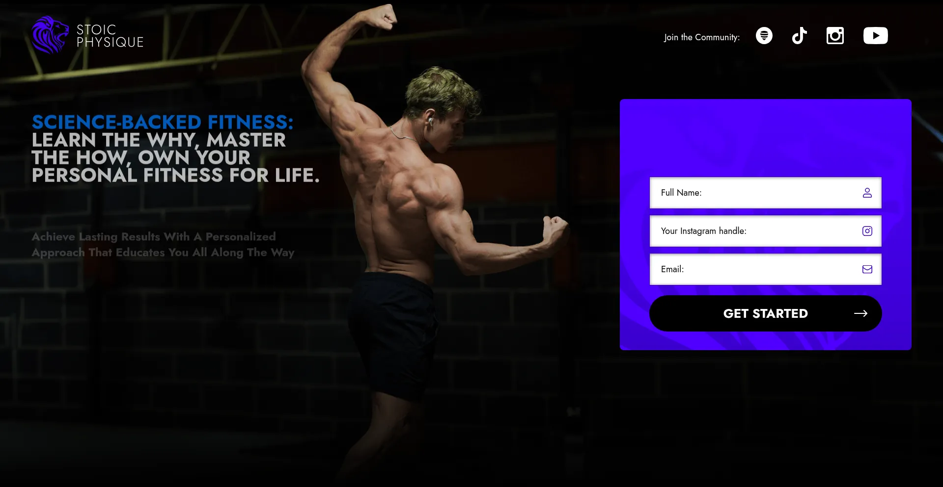 Stoicphysique.com Screenshot