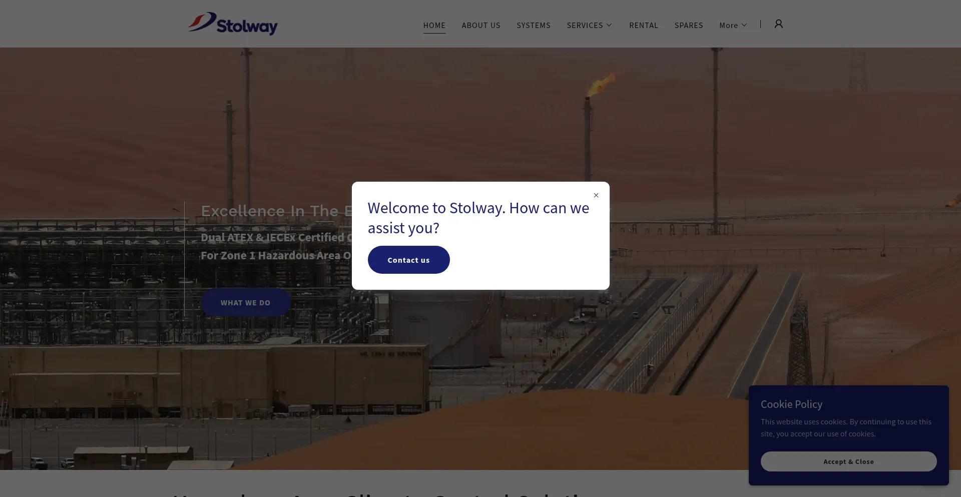 Website screenshot of Stolway.com