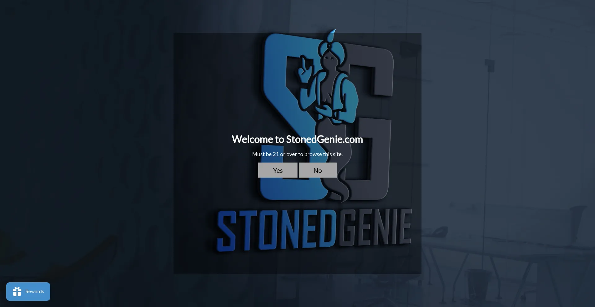 Website screenshot of Stonedgenie.com