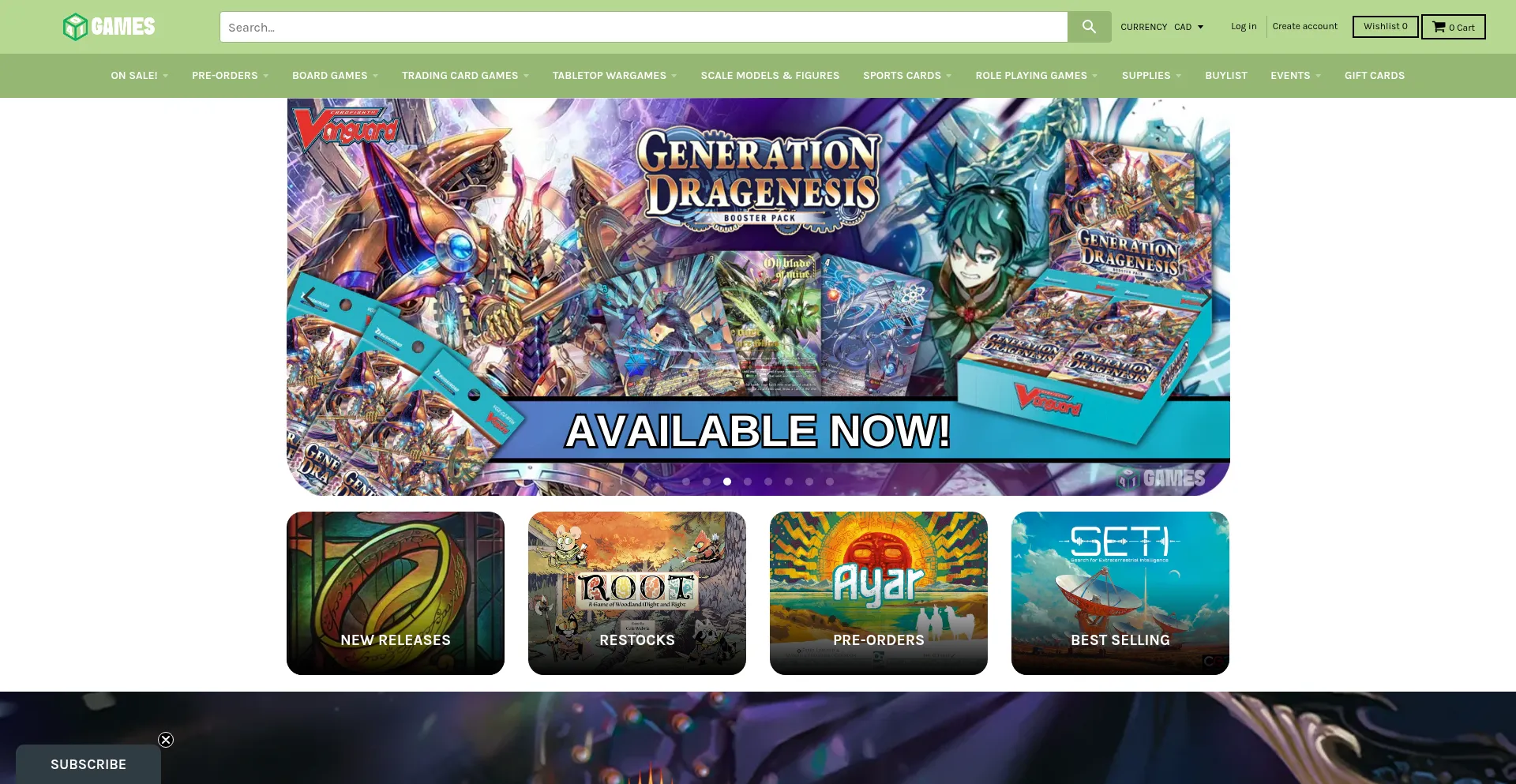 Store.401games.ca Screenshot