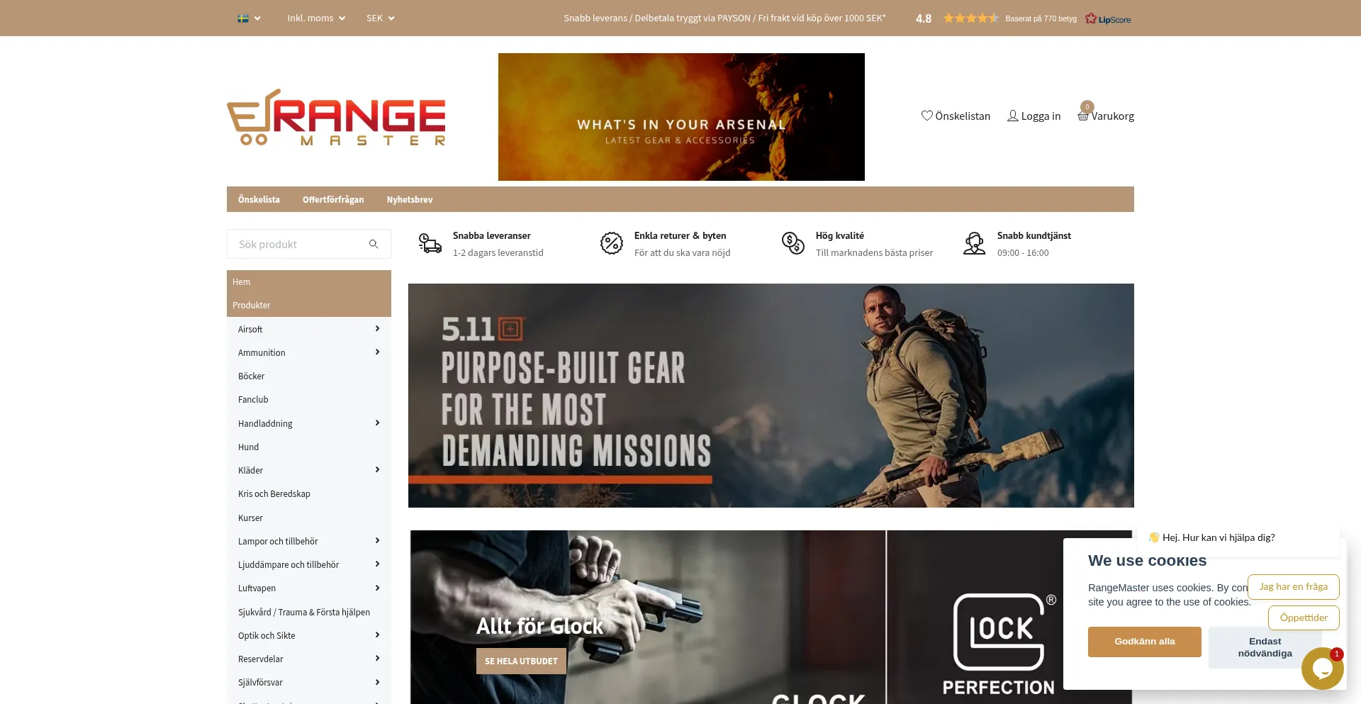 Store.rangemaster.se Screenshot