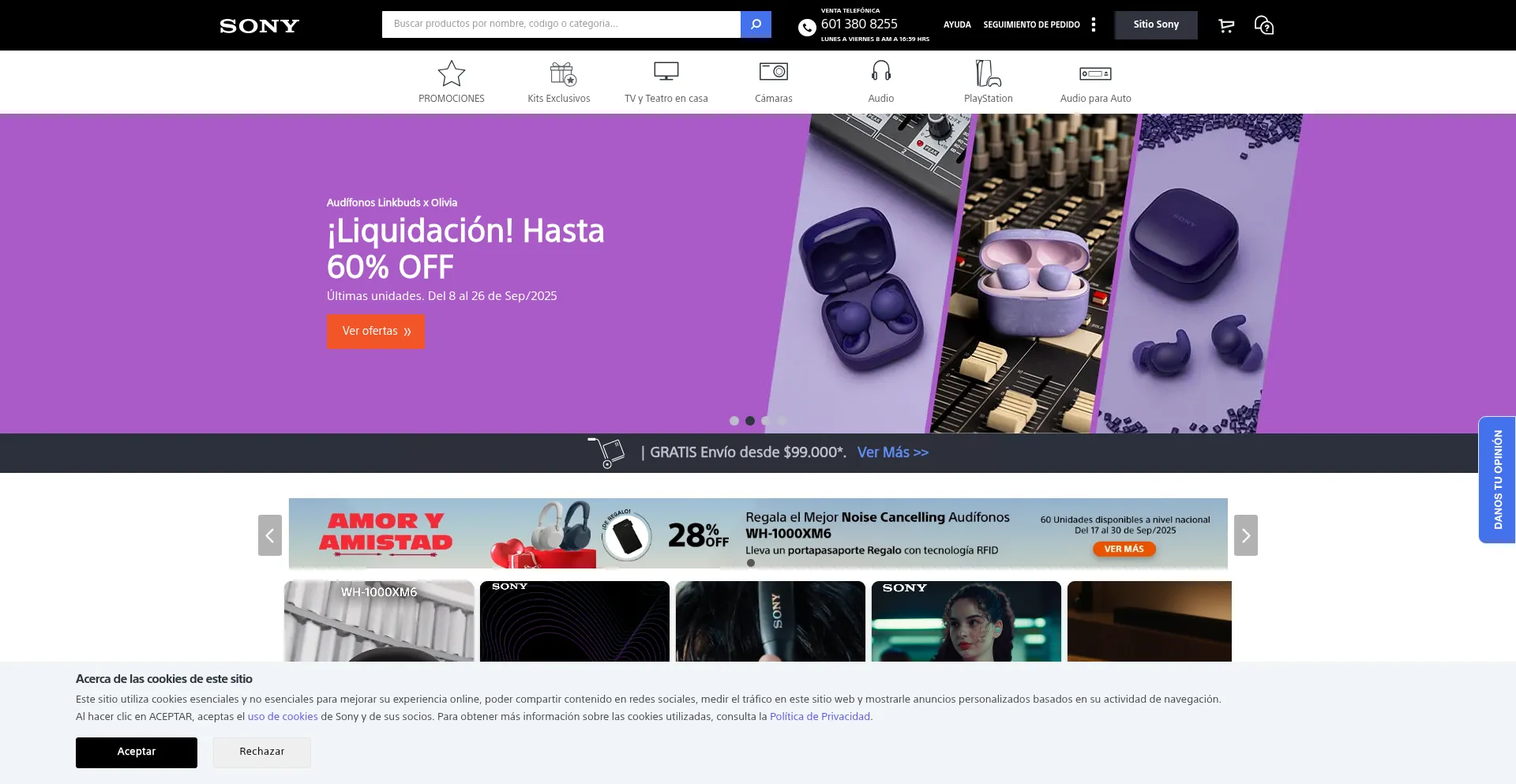 Store.sony.com.co Screenshot