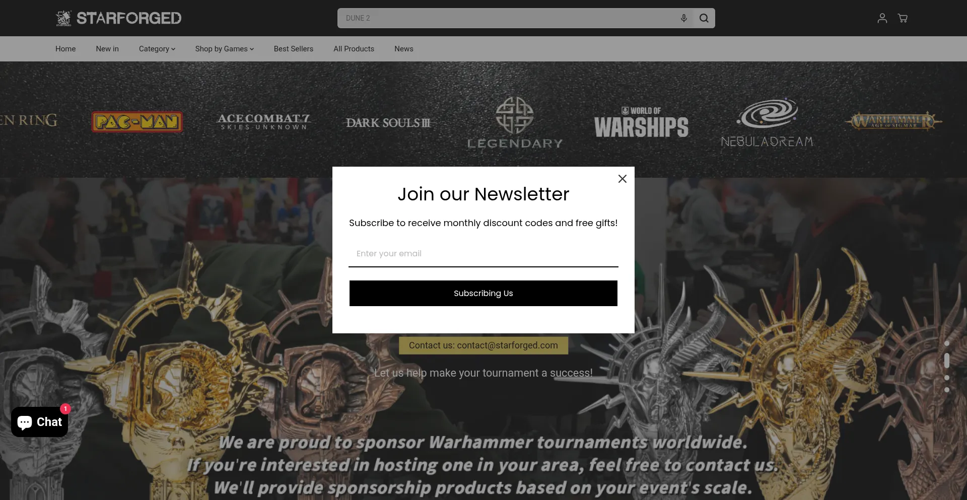 Store.starforged.com Screenshot