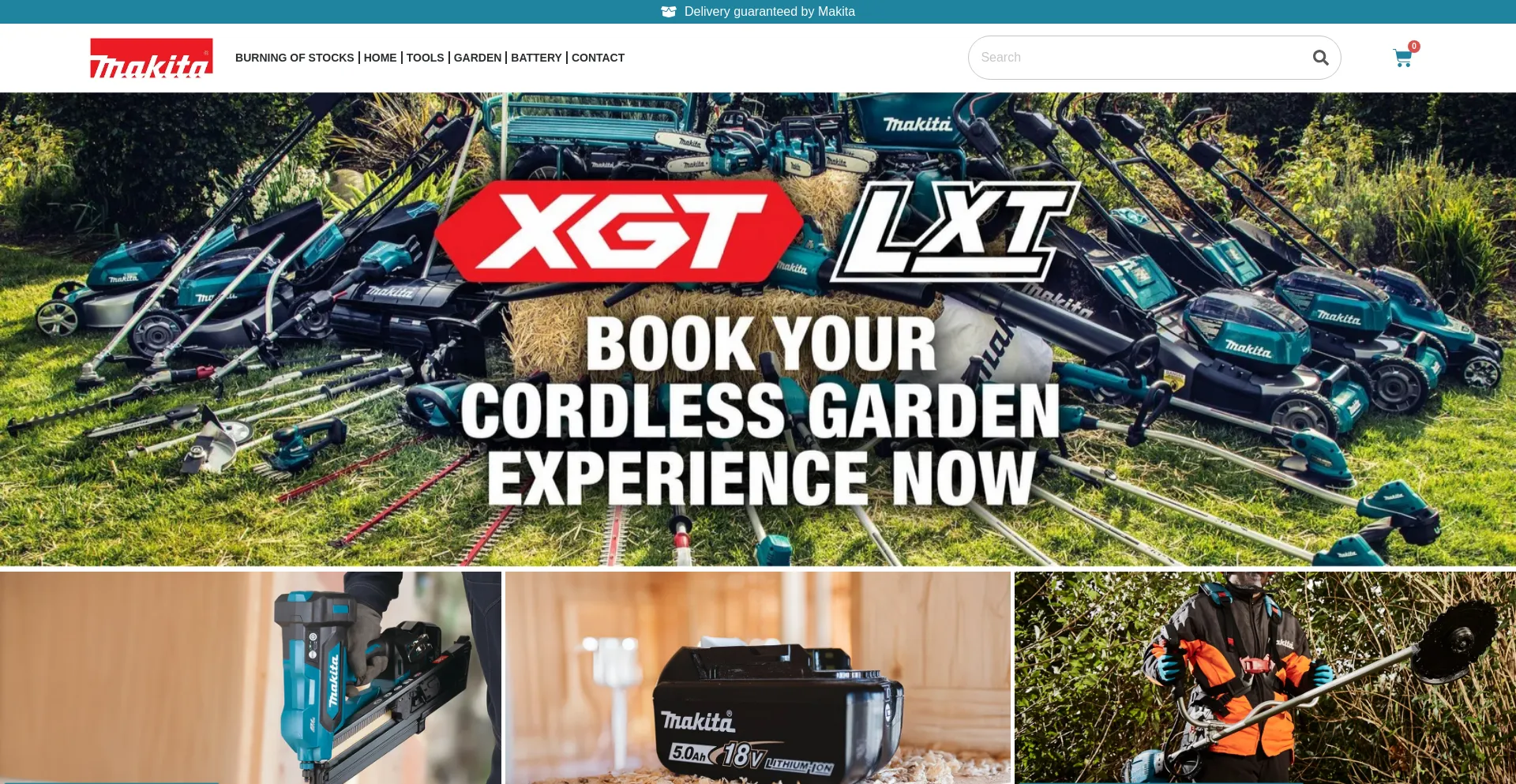 Website screenshot of Store-makita.com
