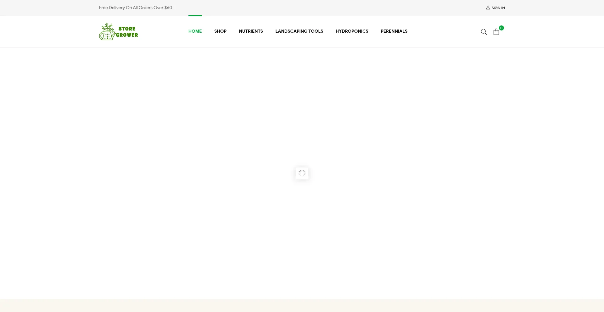 Website screenshot of Storegrower.com