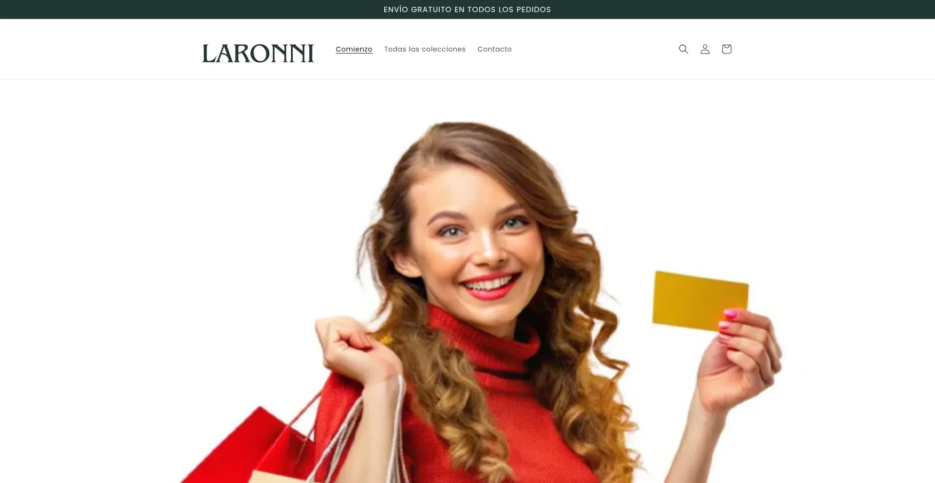 Website screenshot of Storelaronni.com