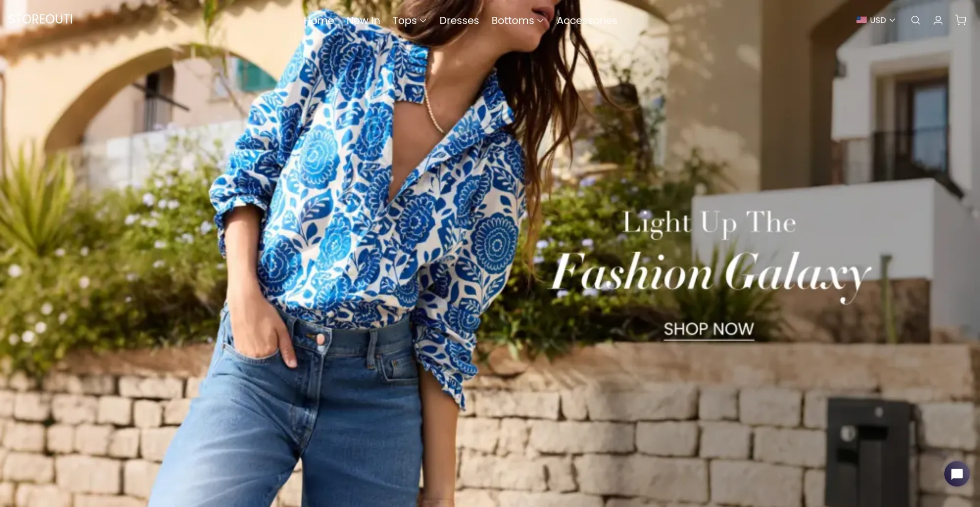 Website screenshot of Storeouti.com