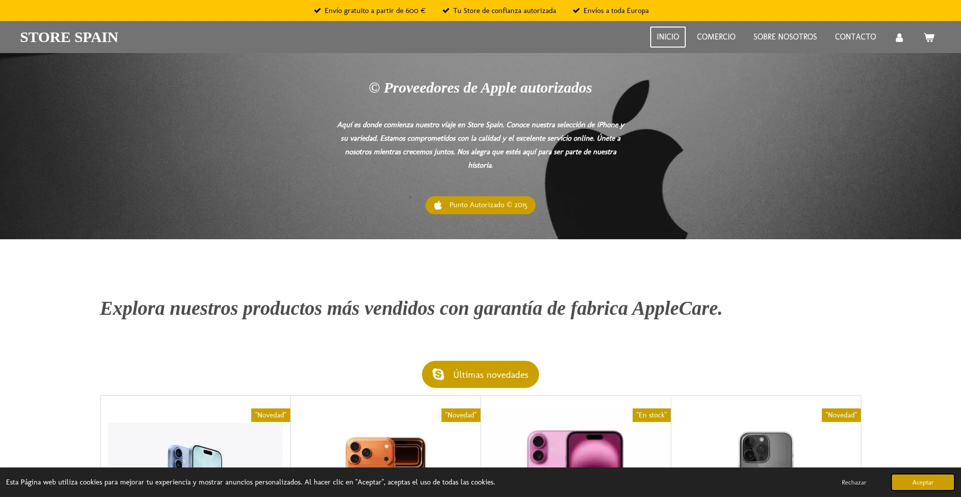 Storespain.es Screenshot