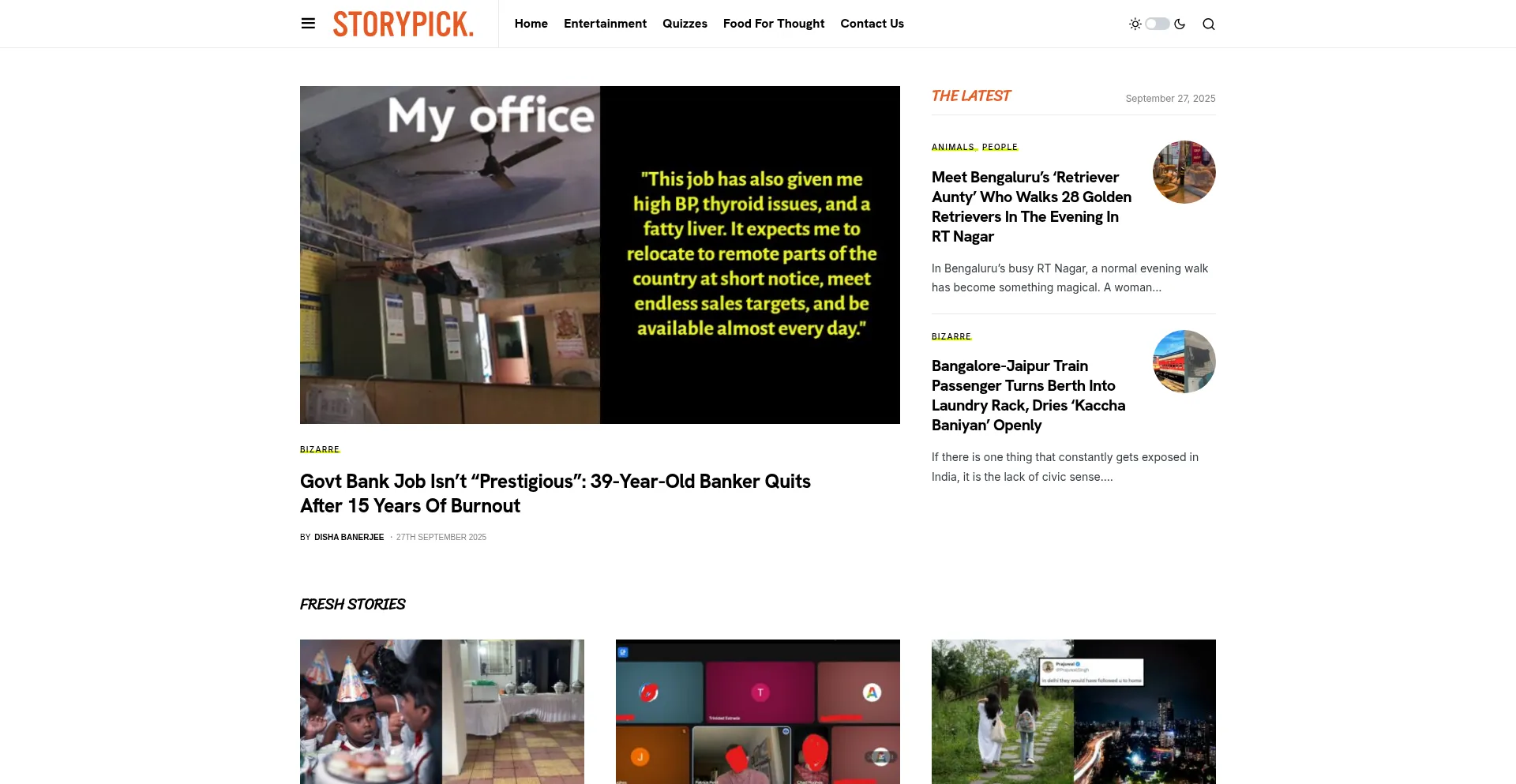 Storypick.com Screenshot