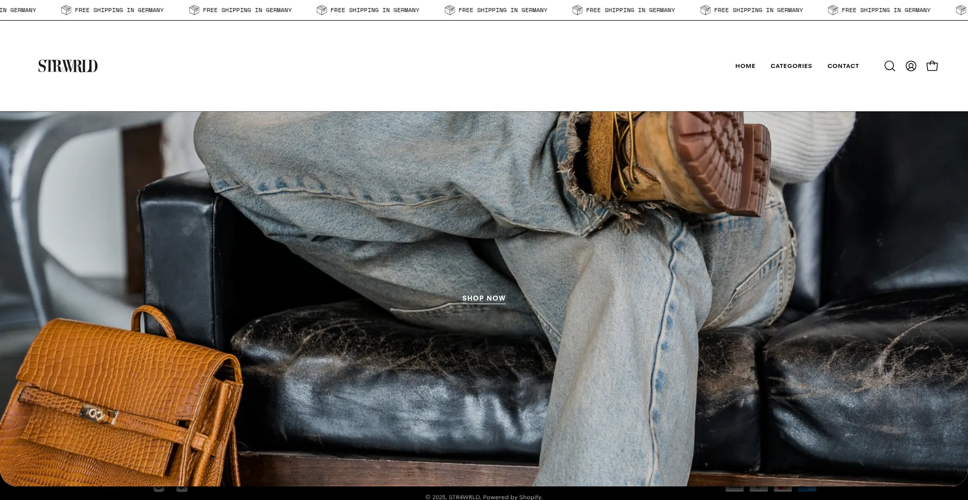 Website screenshot of Str4wrld.com