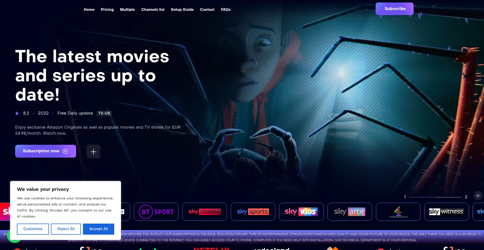 Website screenshot of Stravux.com